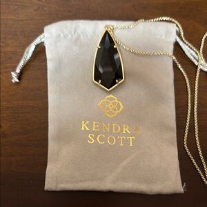 Kendra Scott Black Pendant Necklace